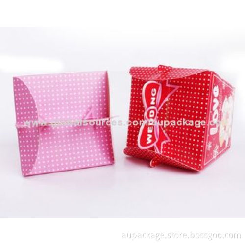 Folding gift box, customized sizes, materials and printings, suitable for gift, candy and chocolate